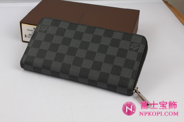 大人気ダミエグラフィット 長財布 LOUISVUITTON N62668 ダミエ ジッピー 長財布 ルイヴィトン 